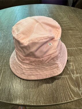 City Threads Pink Hat with Red Logo Patch